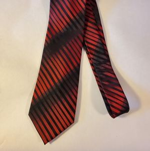 Black and Red Alfani Silk Tie